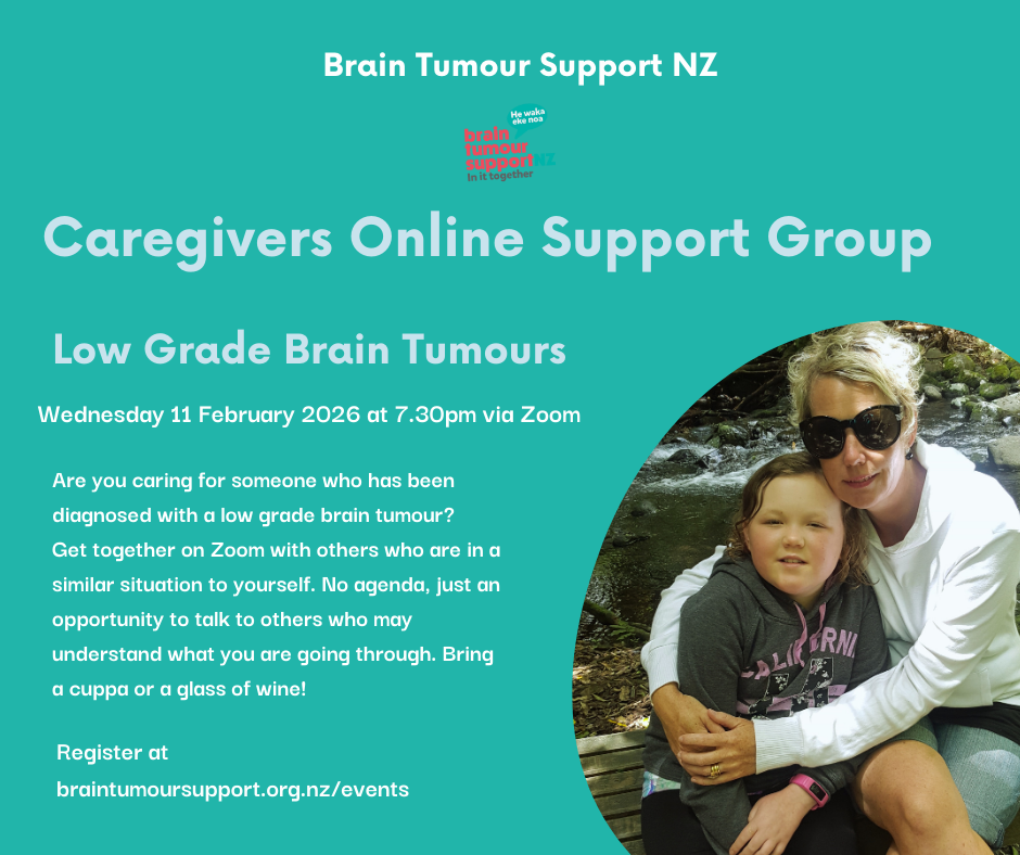 Caregivers Low Grade Brain Tumours Online Support Group Meeting