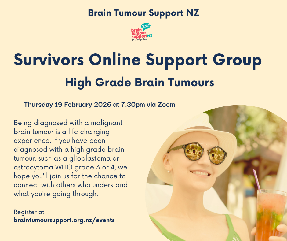 Survivors High Grade Brain Tumours Online Support Groups