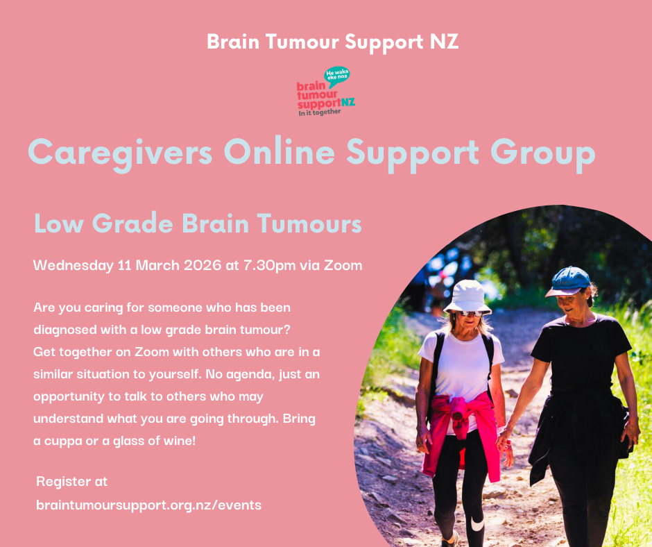 Caregivers Low Grade Brain Tumours Online Support Group Meeting