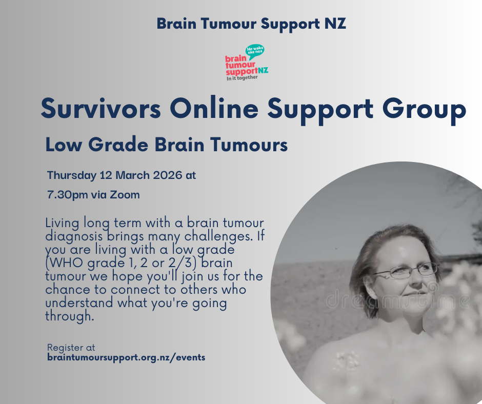 Survivors Low Grade Brain Tumours Online Support Group Meeting