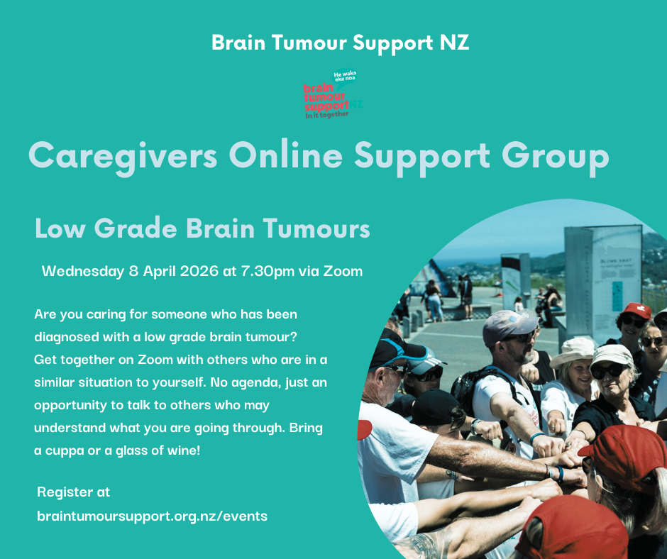 Caregivers Low Grade Brain Tumours Online Support Group Meeting