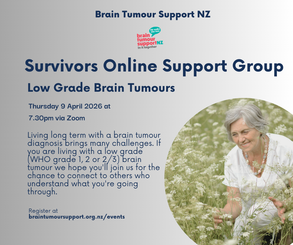 Survivors Low Grade Brain Tumours Online Support Group Meeting