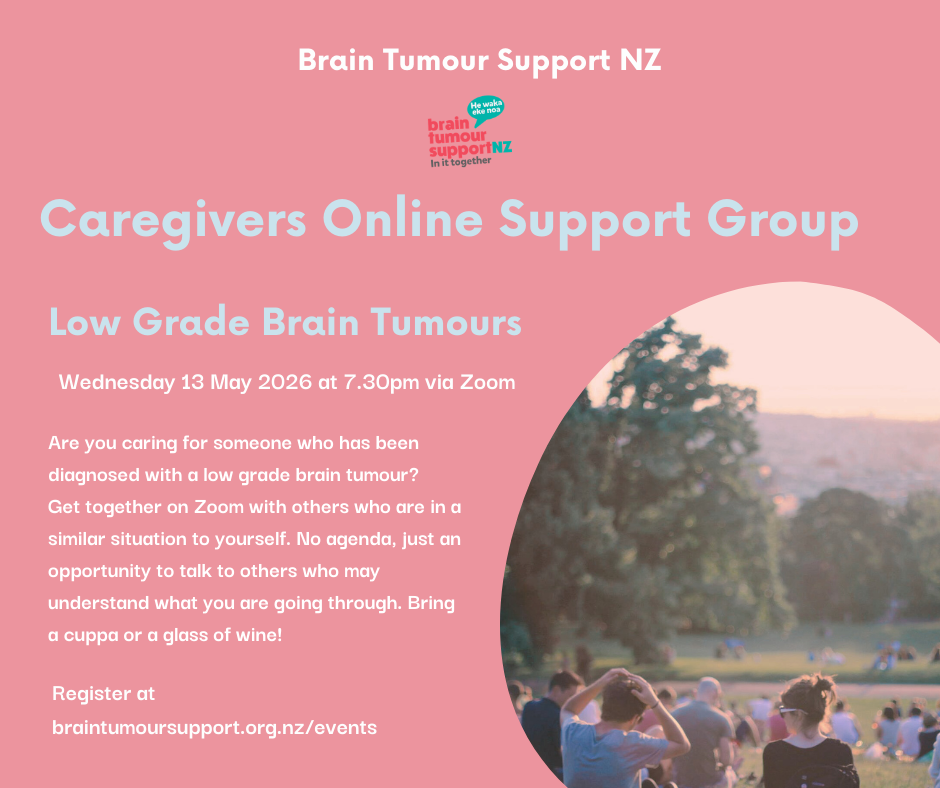 Caregivers Low Grade Brain Tumours Online Support Group Meeting