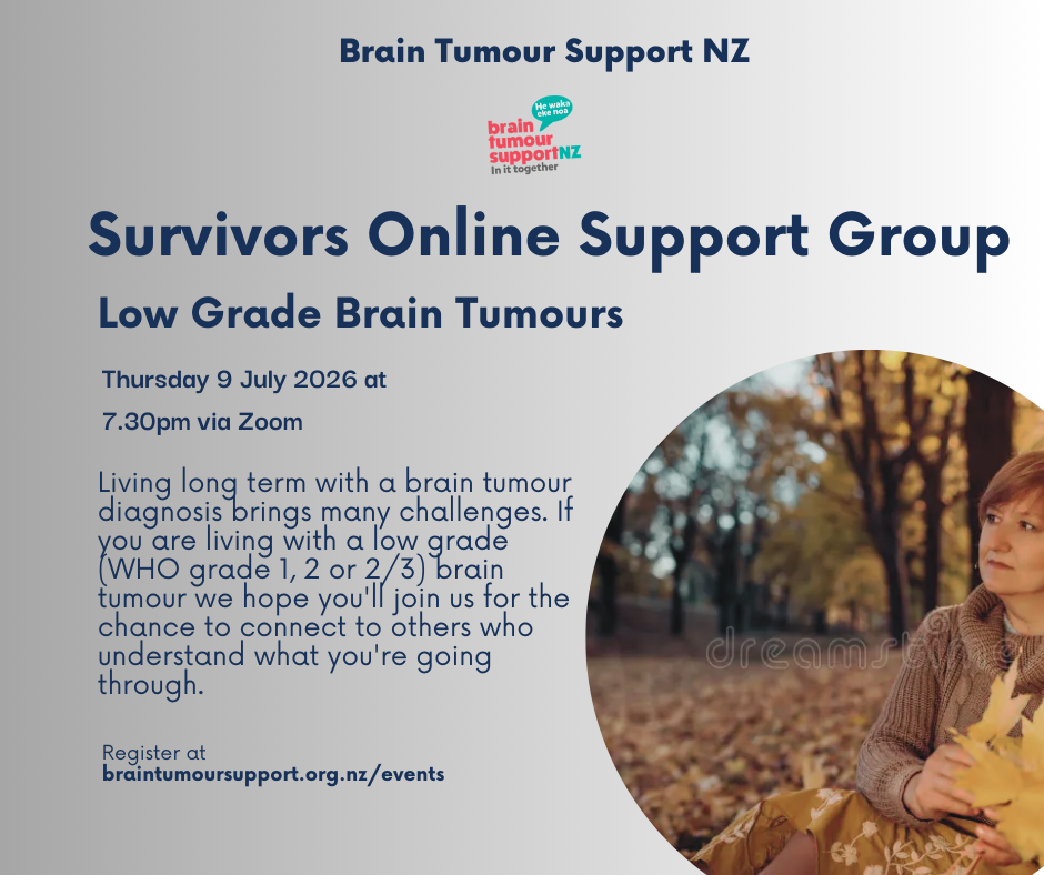 Survivors Low Grade Brain Tumours Online Support Group Meeting