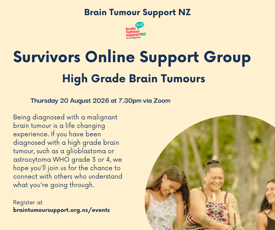 Survivors High Grade Brain Tumours Online Support Groups