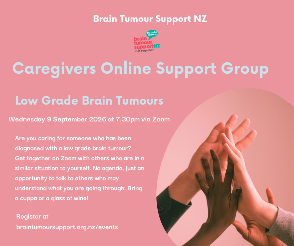 Caregivers Low Grade Brain Tumours Online Support Group Meeting