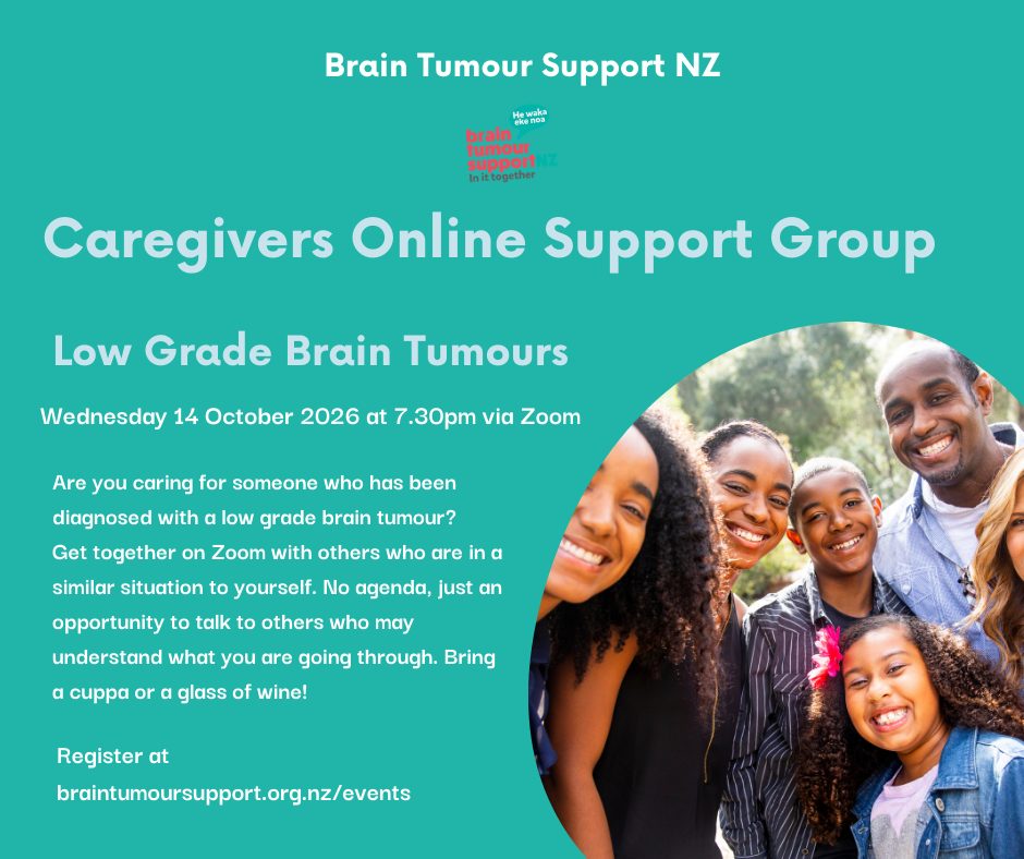 Caregivers Low Grade Brain Tumours Online Support Group Meeting
