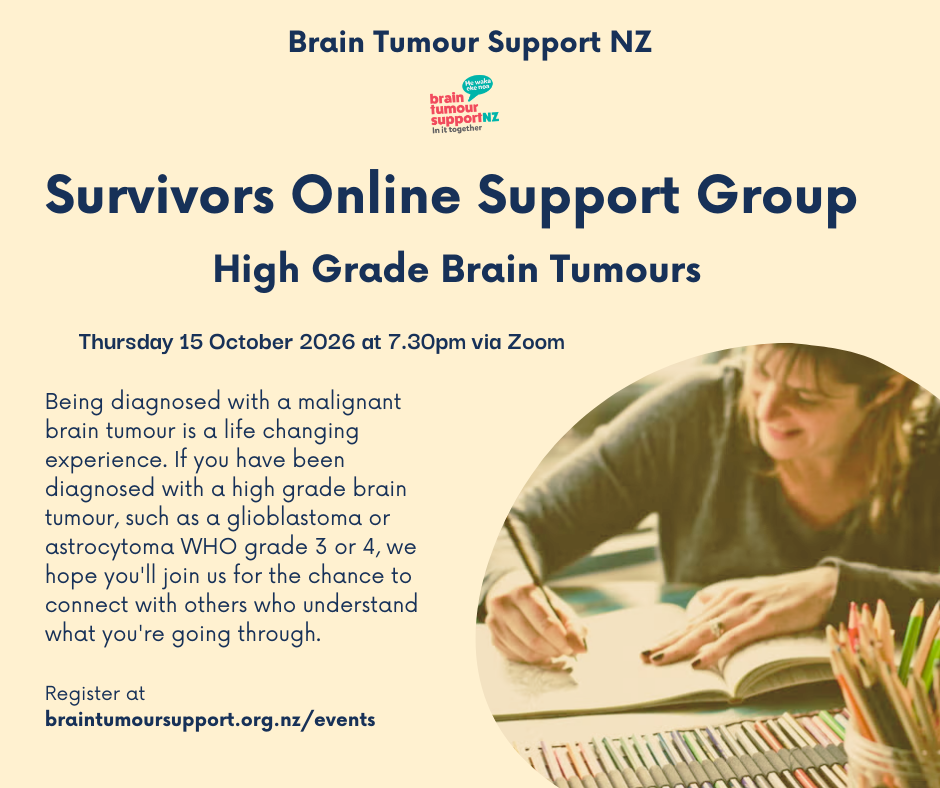 Survivors High Grade Brain Tumours Online Support Groups