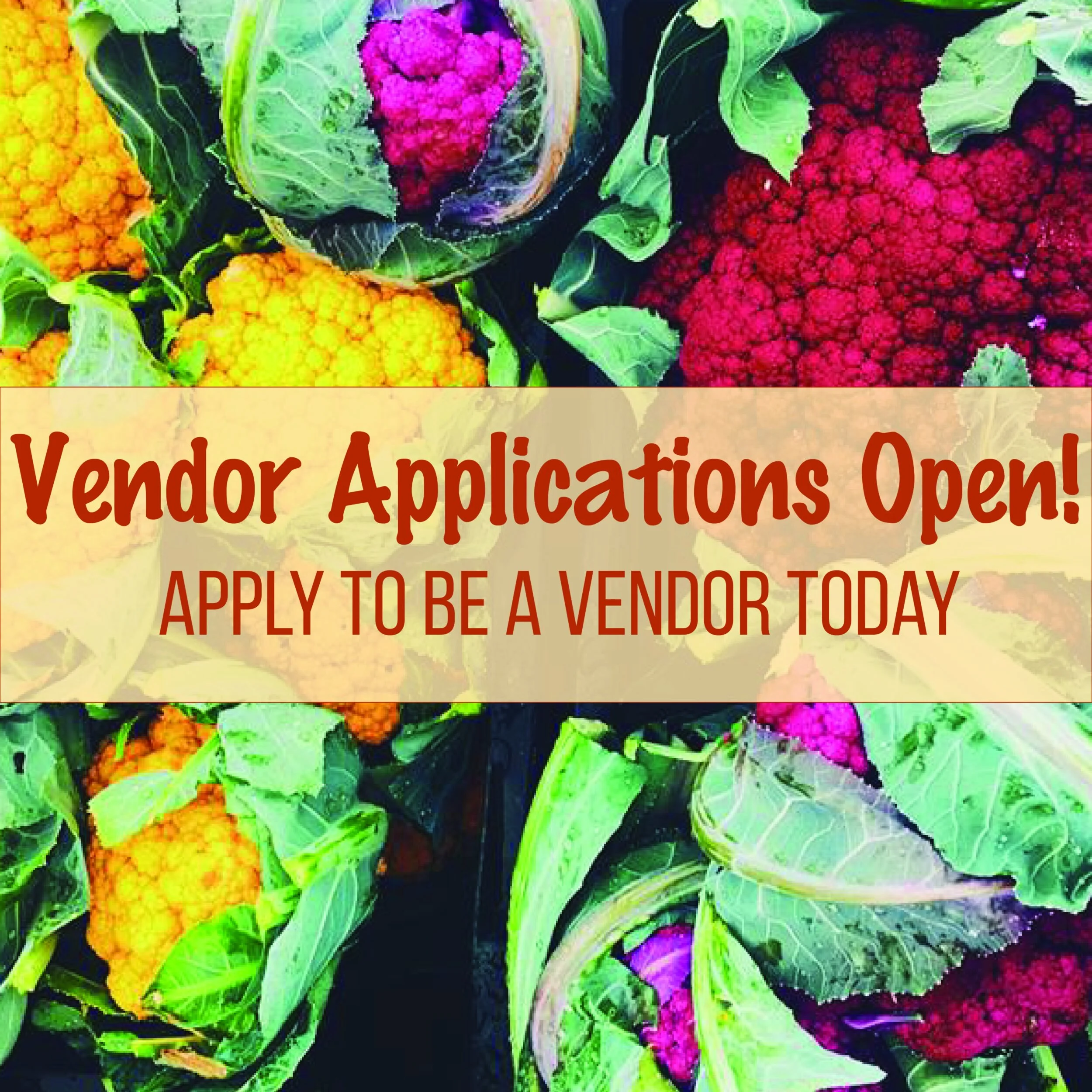 Vendor Applications Open