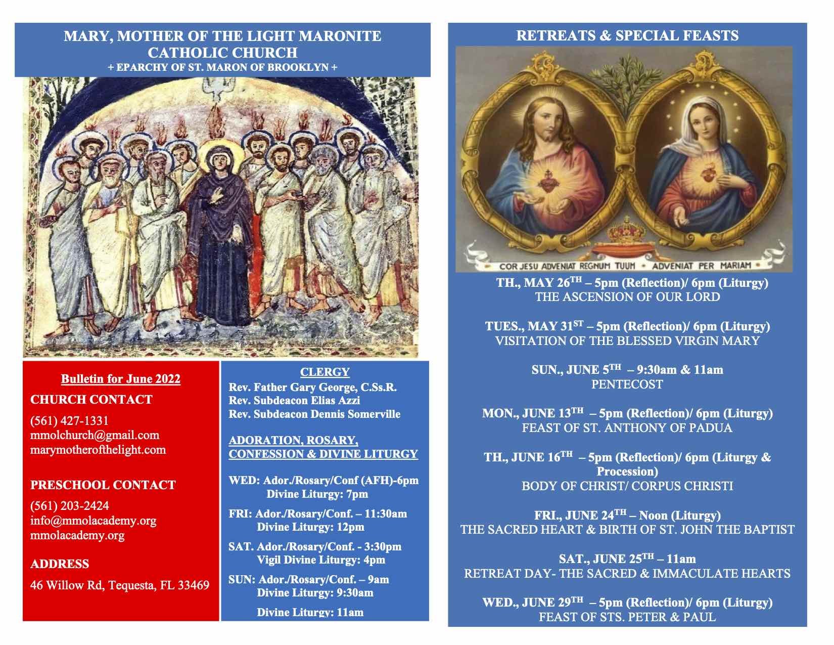 presentation of mary church bulletin