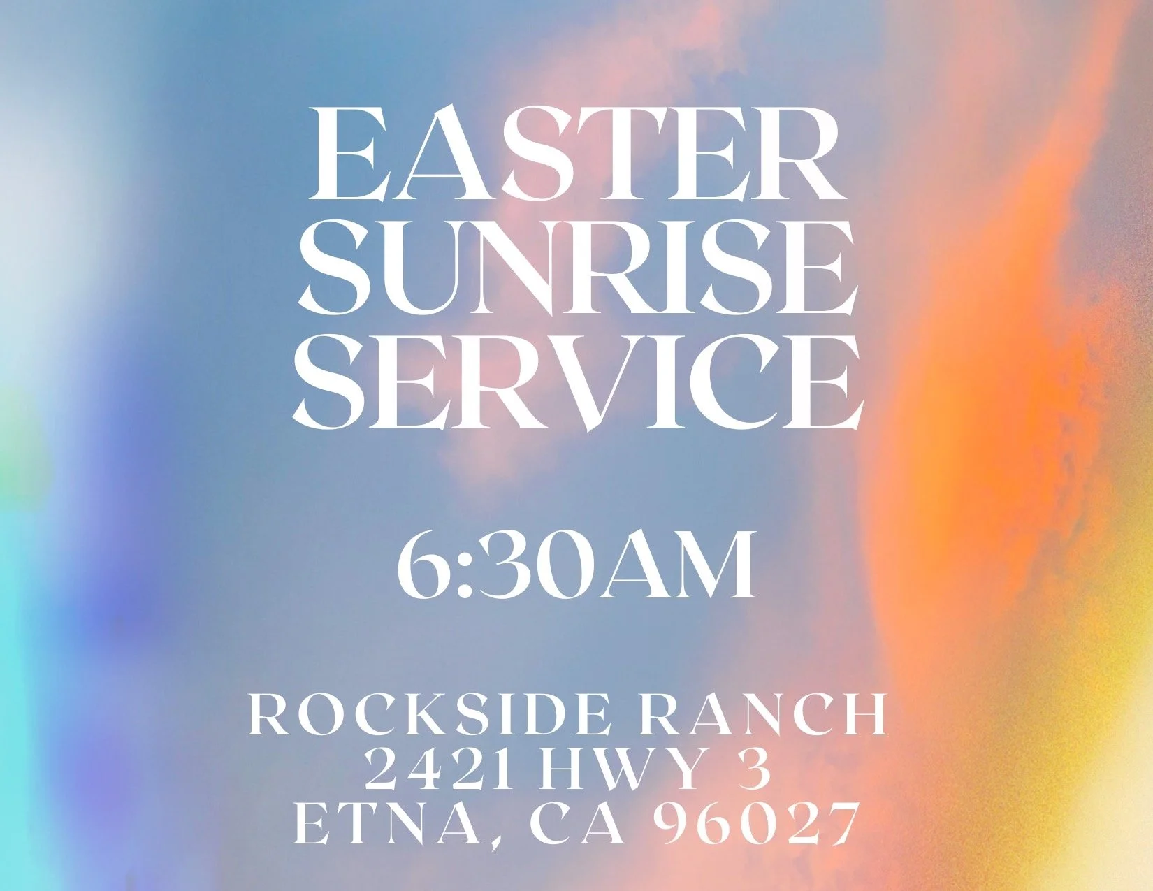 Save the Date for one of our favorite mornings of the year here at the ranch. Join us Sunday, April 5th at 6:30am for our Easter Sunrise Service as we celebrate Christ the Risen King together! ✝️🌅