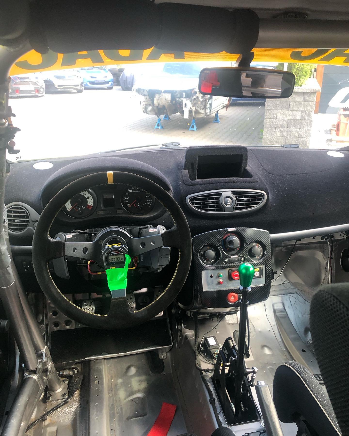 just a brief insight into the Yakabuna Racing Clio&rsquo;s workplace