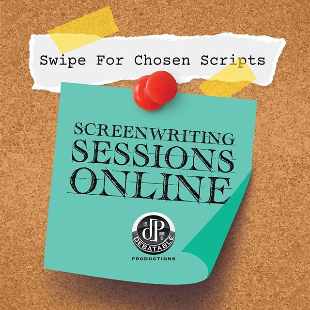 We are excited to announce our chosen scripts for discussion during our Screenwriting Sessions Online. These lucky writers will have their scripts discussed by our industry mentors and readers.⁠⠀
⁠⠀
#danpovenmire, #swampymarsh #justinbunka #adarannel