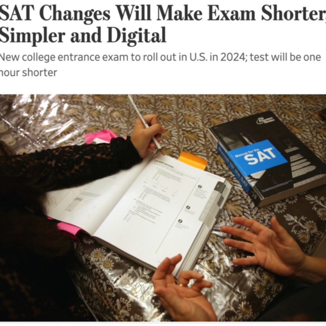 Can you even imagine?! Taking the SAT without a #2 pencil!
..
The Class of 2026 can. Freshman this year may never take the SAT in its current paper form. The times, they are a'changing 😙 Read more at the link in bio.
..
..
#collegeadmission #college