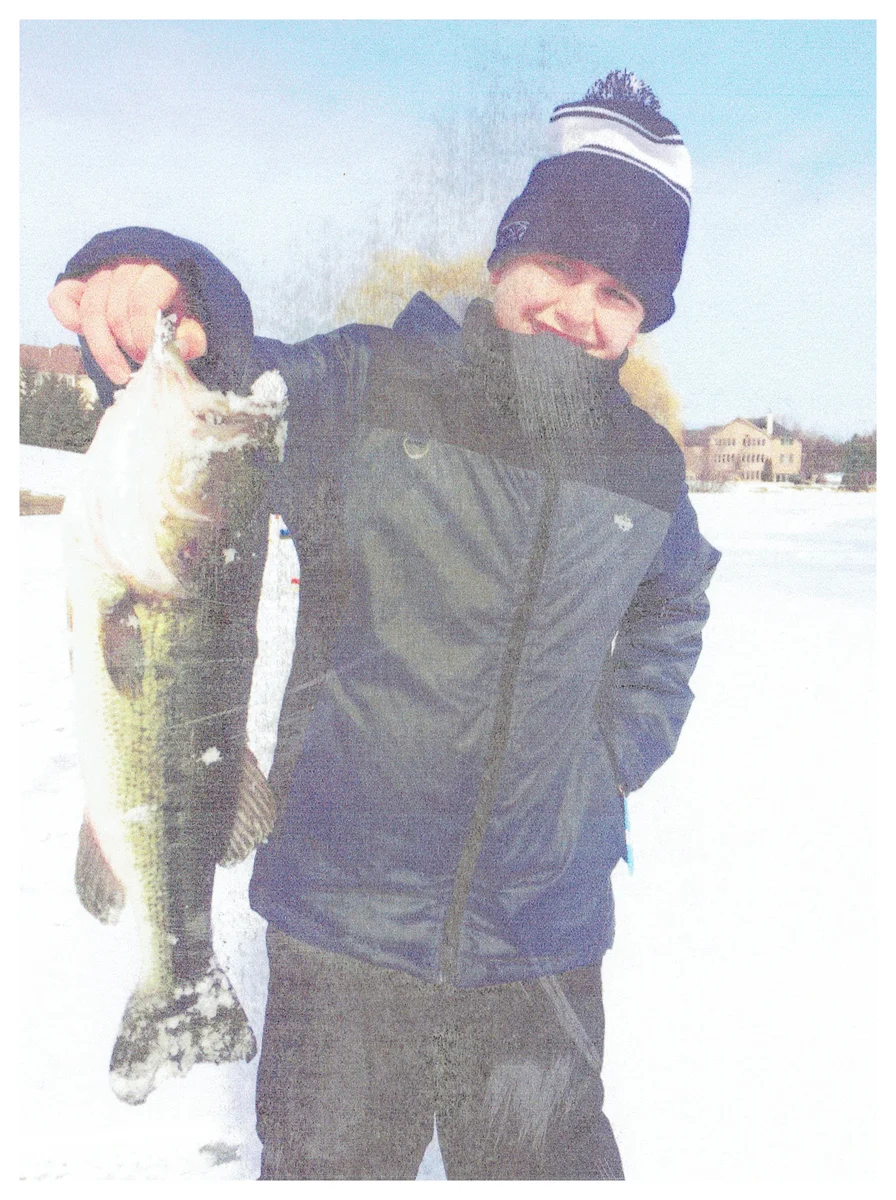 Youth Winner: Alec Ranker; Lake Forest, IL - 20 ½” Largemouth Bass on Forest Lake (IL) using a medium shiner