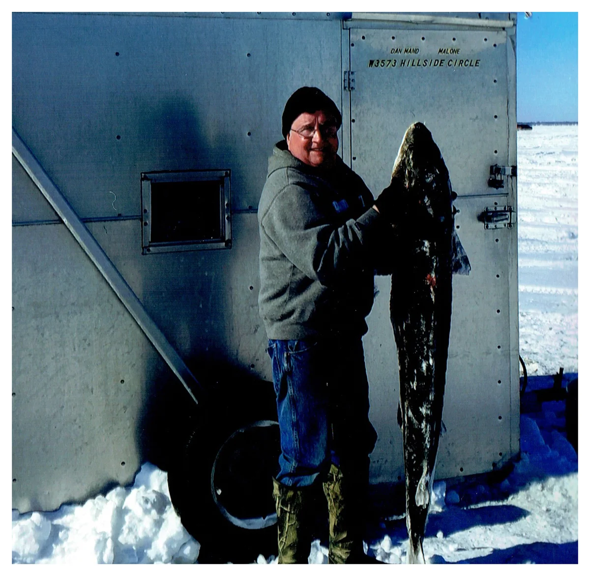 Dan Mand; Malone, WI - 61” Sturgeon (46 lbs.) on Lake Winnebago using a spear