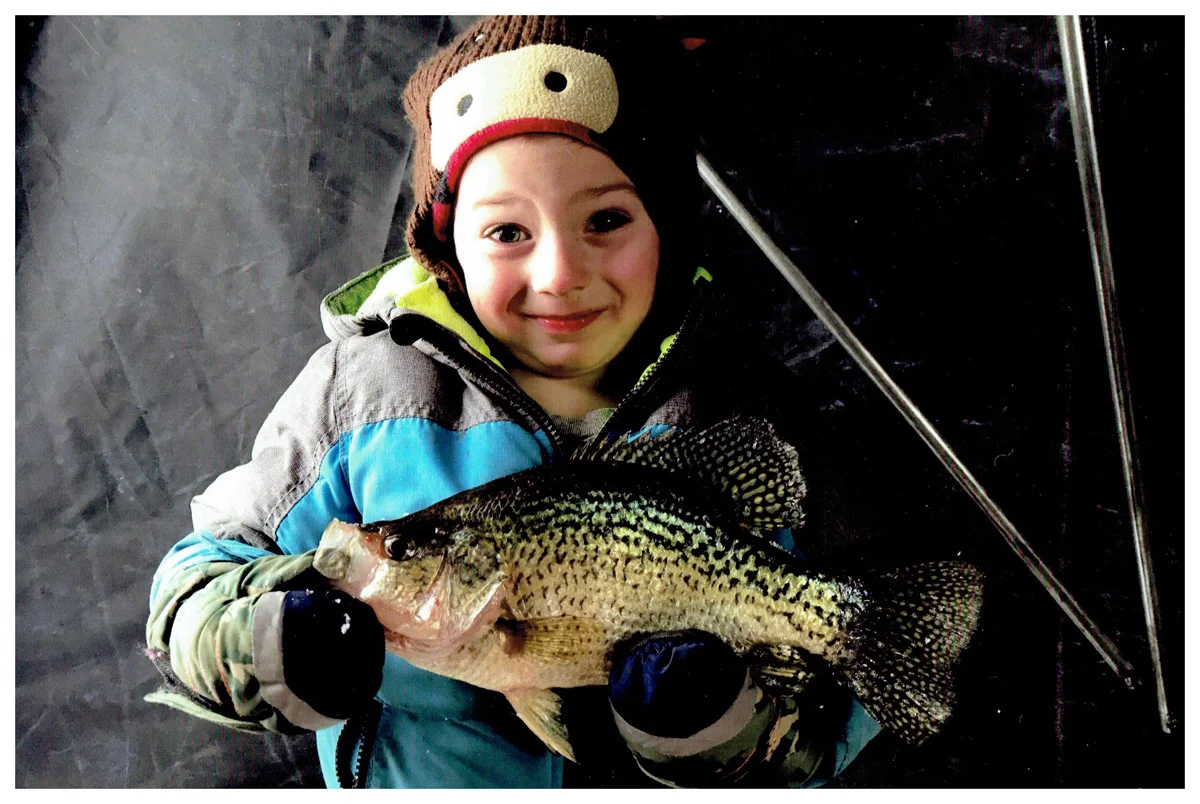 Youth Winner: Hunter Rohloff; Briggsville, WI - 13 ½” Crappie on Petenwell Lake using a Kastmaster