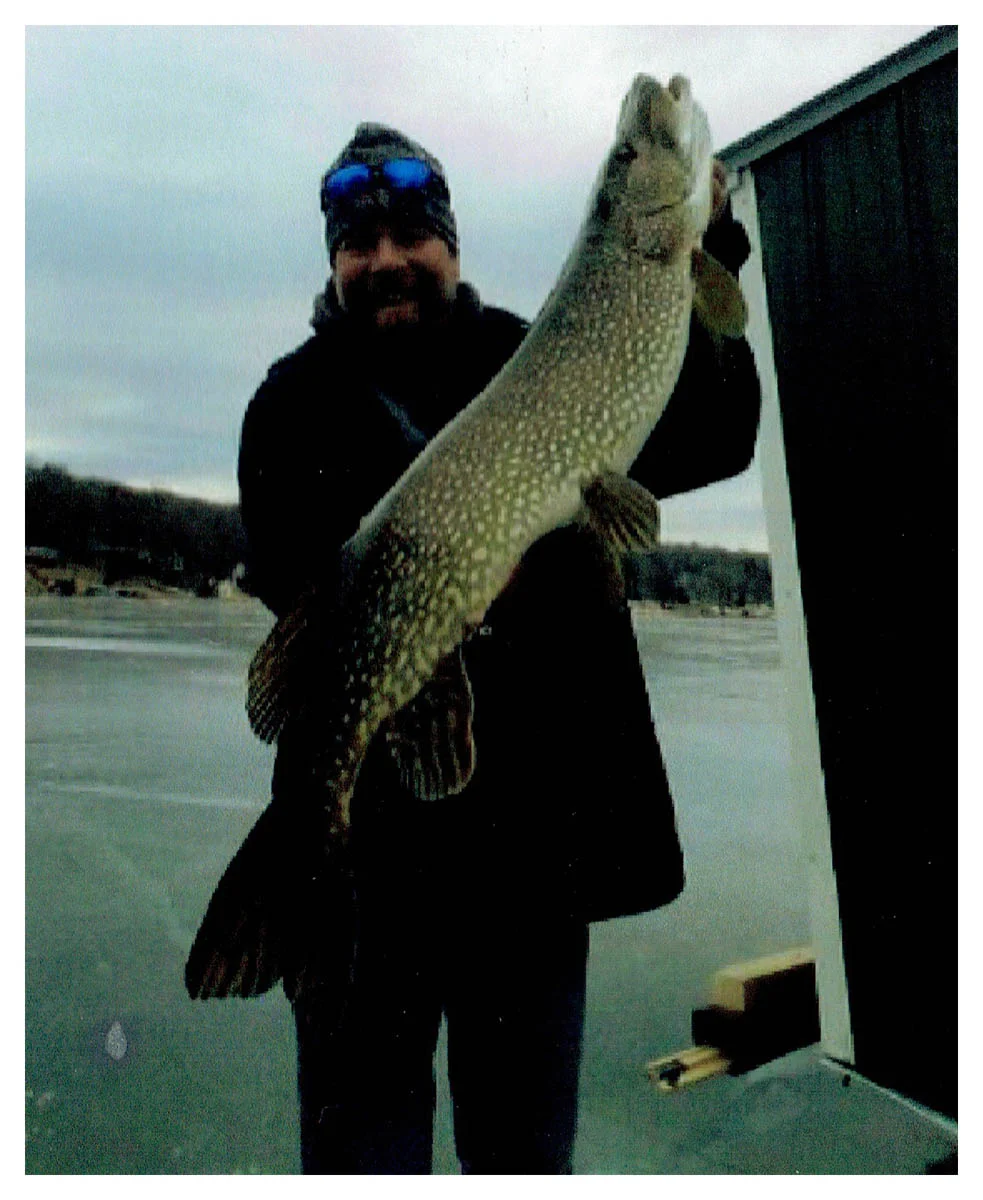 Edward Gomoll; Delavan, WI - 40” Northern Pike (released) on a Delavan area lake using a 10” dead whitefish