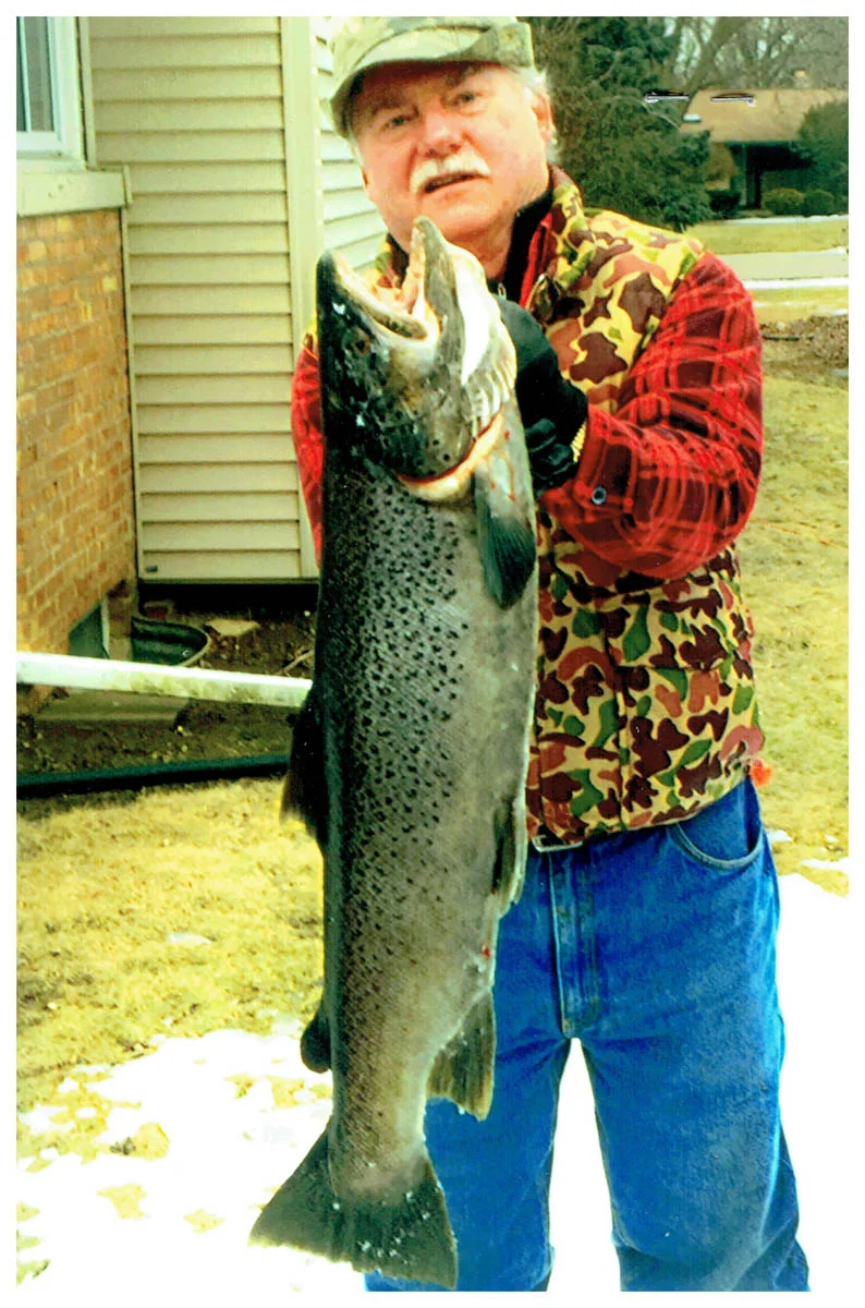 Michael Liebnitz; Milwaukee, WI - 34” Brown Trout on Lake Michigan using a minnow