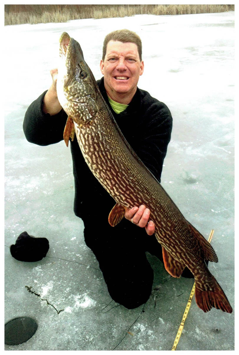 Gene Tenaglia; Franklin, WI - 39 ½” (17 ½ lbs) Northern Pike in Waukesha County using a creek chub