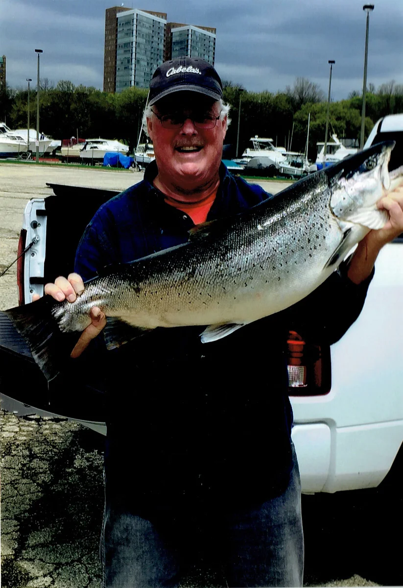 Ken Hunt; Oconomowoc, WI - 35” 21.3lbs. Brown Trout on Lake Michigan using a Std Spoon