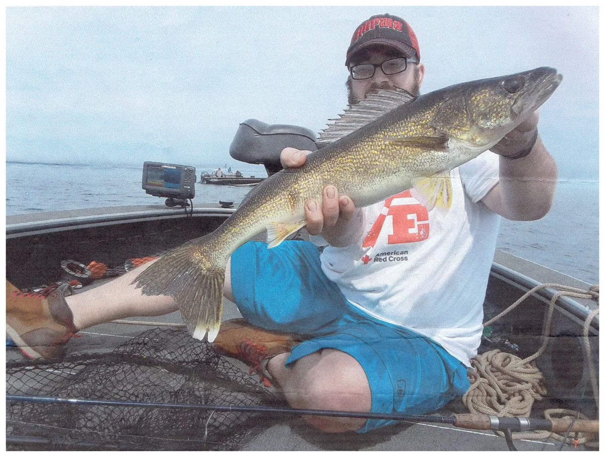Justin Wing; Bloomington, MN - 30” Walleye on Lake Mille Lacs using a Google Eye w/ Kalen’s bait