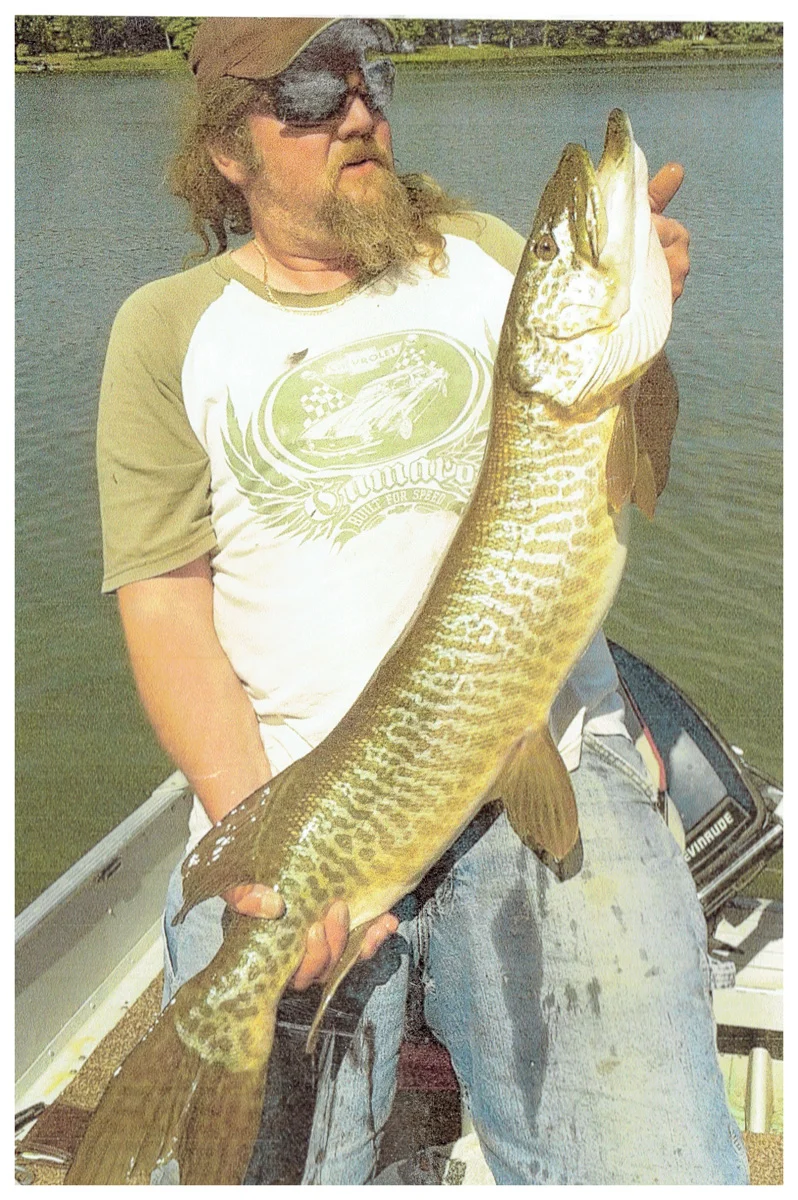 Jeffrey Splitt; Eagle, River, WI - 46” Muskie on a Vilas Co. Lake using a Northland Spinner