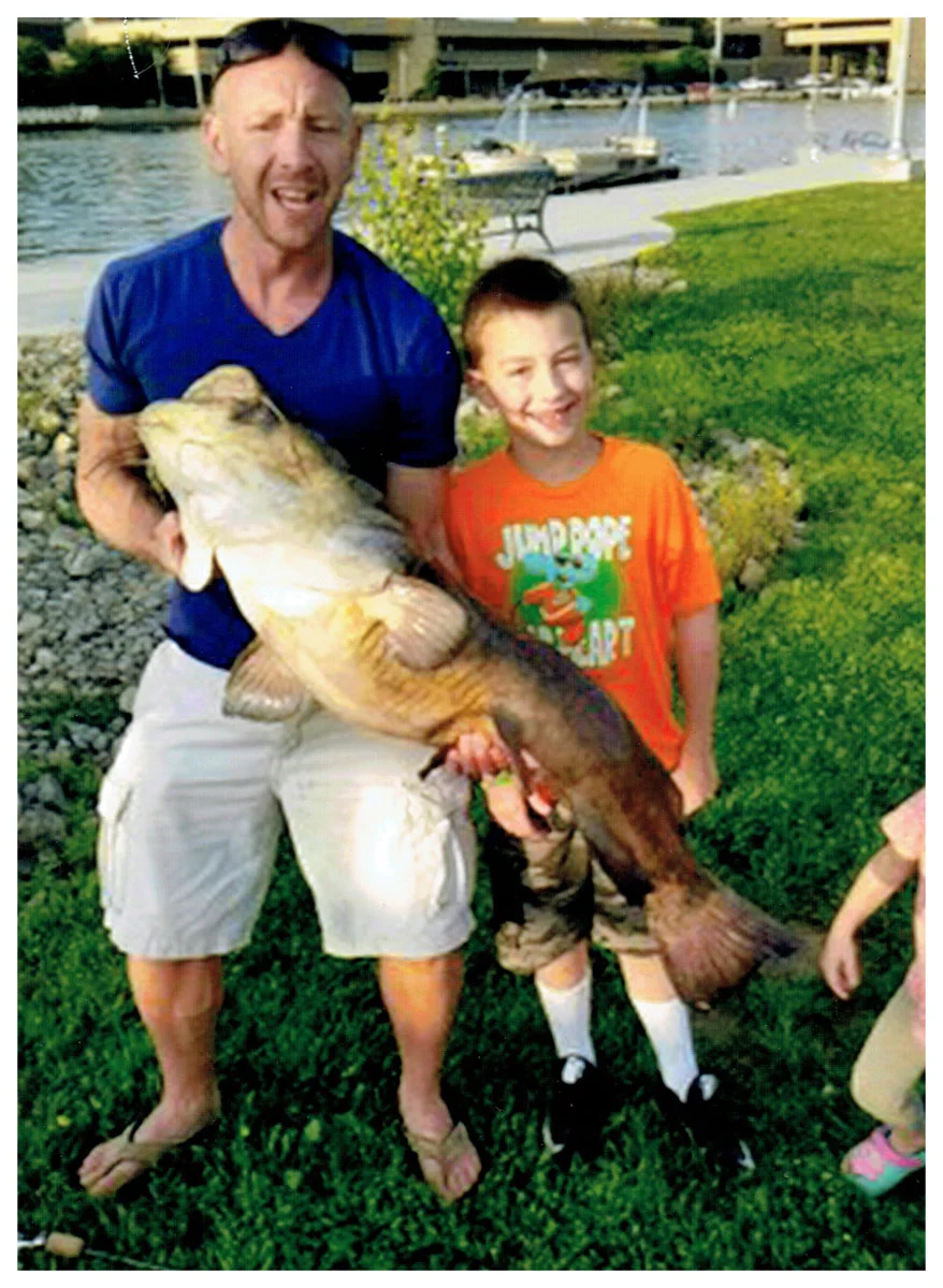 Youth Winner: Charlie Mohr; Hanover Park, IL - 48” Catfish on the Fox River (Oshkosh, WI) using a Rattletrap
