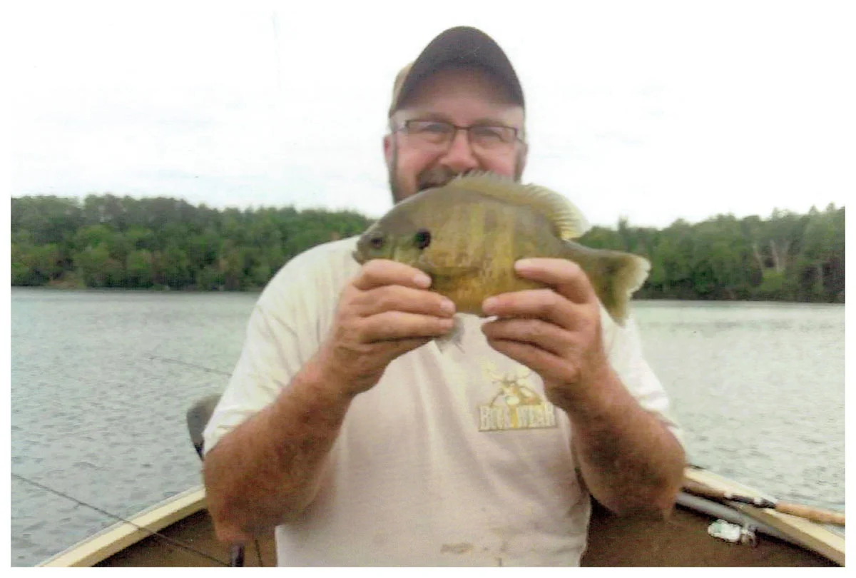 Rob Strahl; Cascade, WI - 12” Bluegill on Fortune Lake using a Leafworm