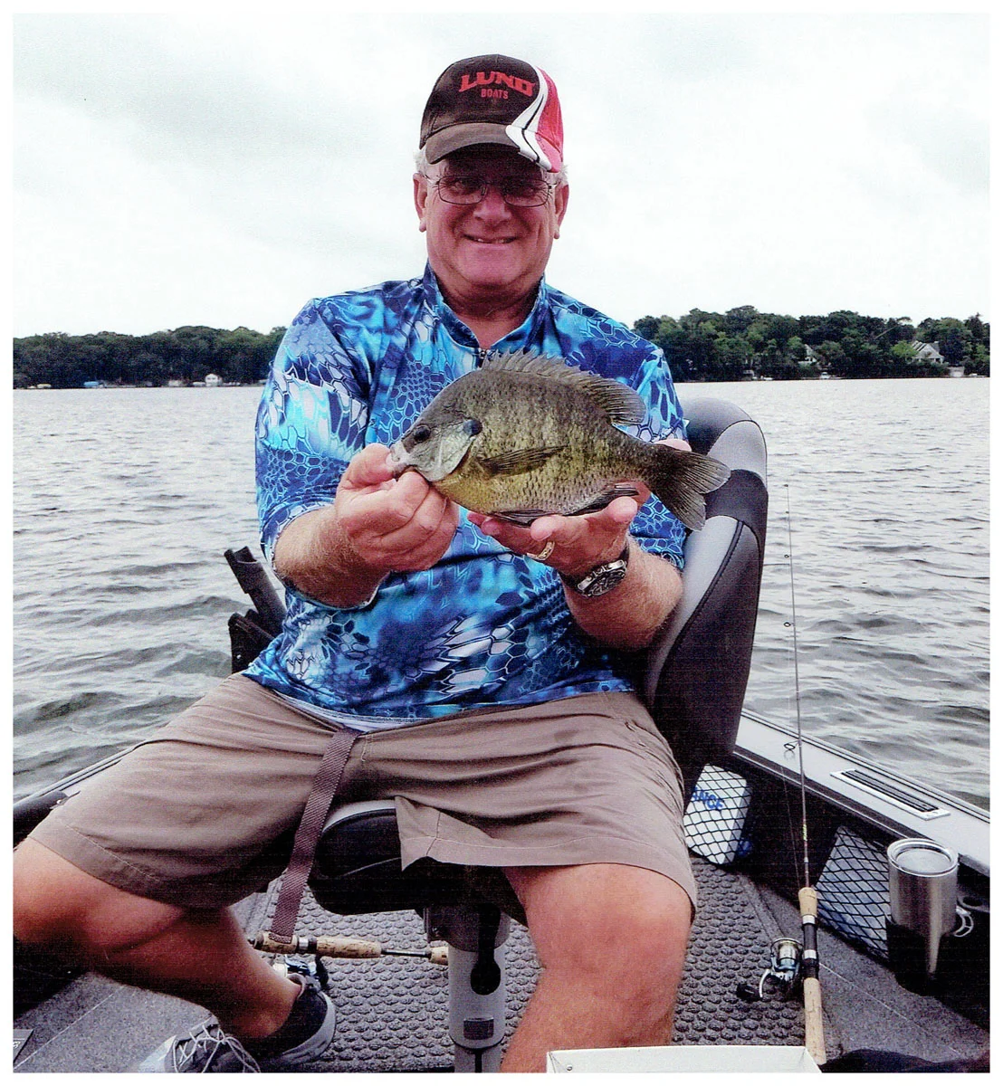 Robert Dralle; Waukesha, WI - 12” Bluegill on Jefferson City Lake on a Red worm