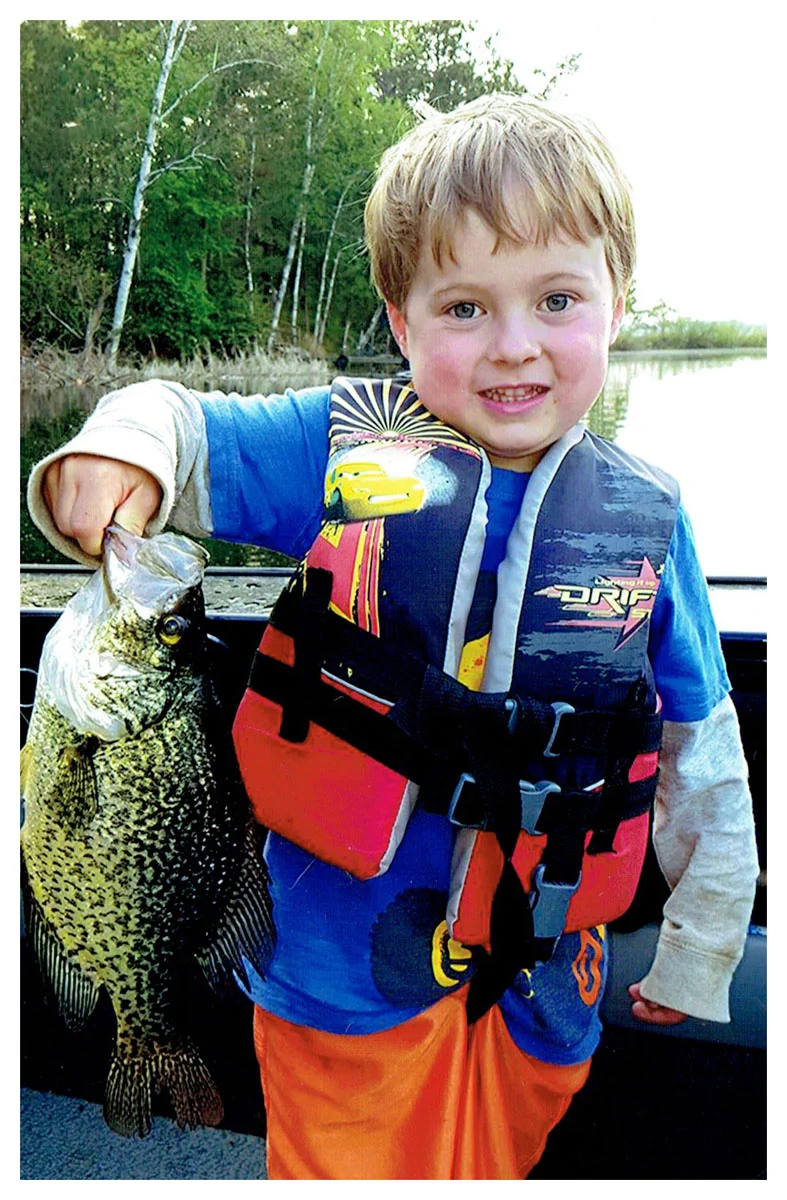 Mason Parry; Pequot Lakes, MN - 15” Crappie on Gull Lake using a minnow