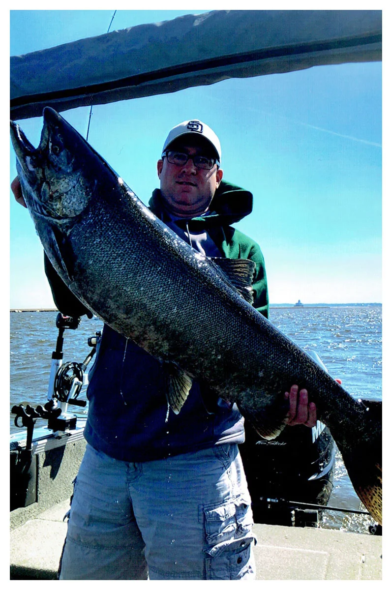Matt Cwiklinski; Pewaukee, WI - 46” King Salmon on Lake Michigan using a J-Plug