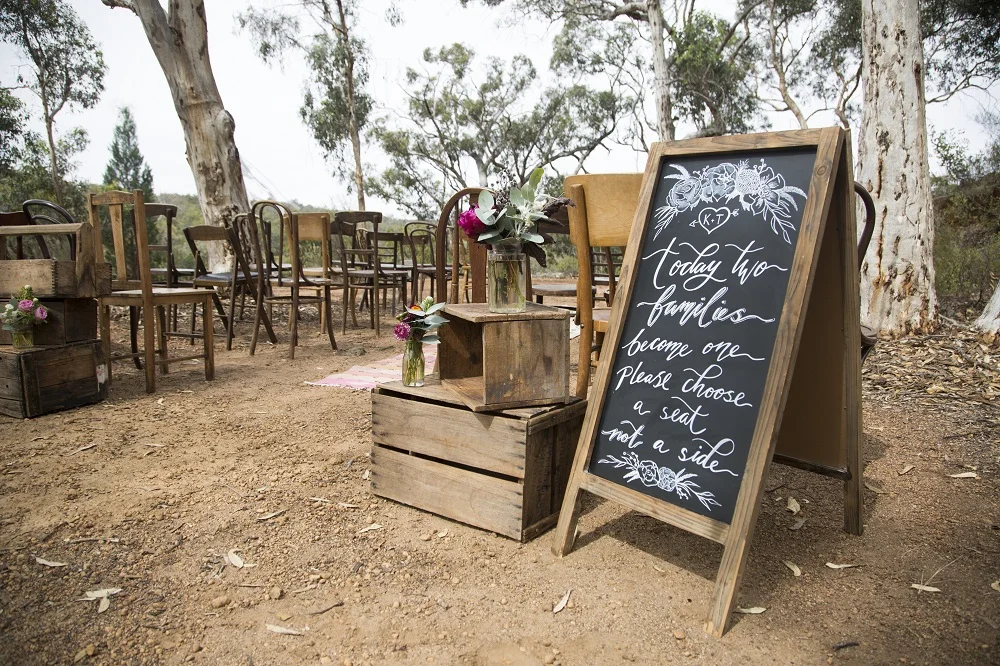 Rustic Wooden Chalkboard