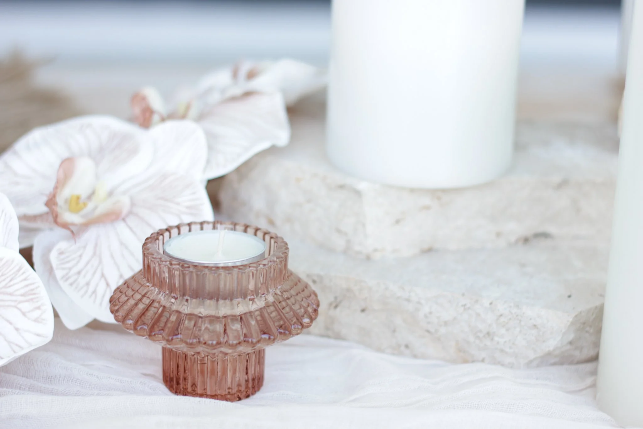 Champagne Glass Candle Holder
