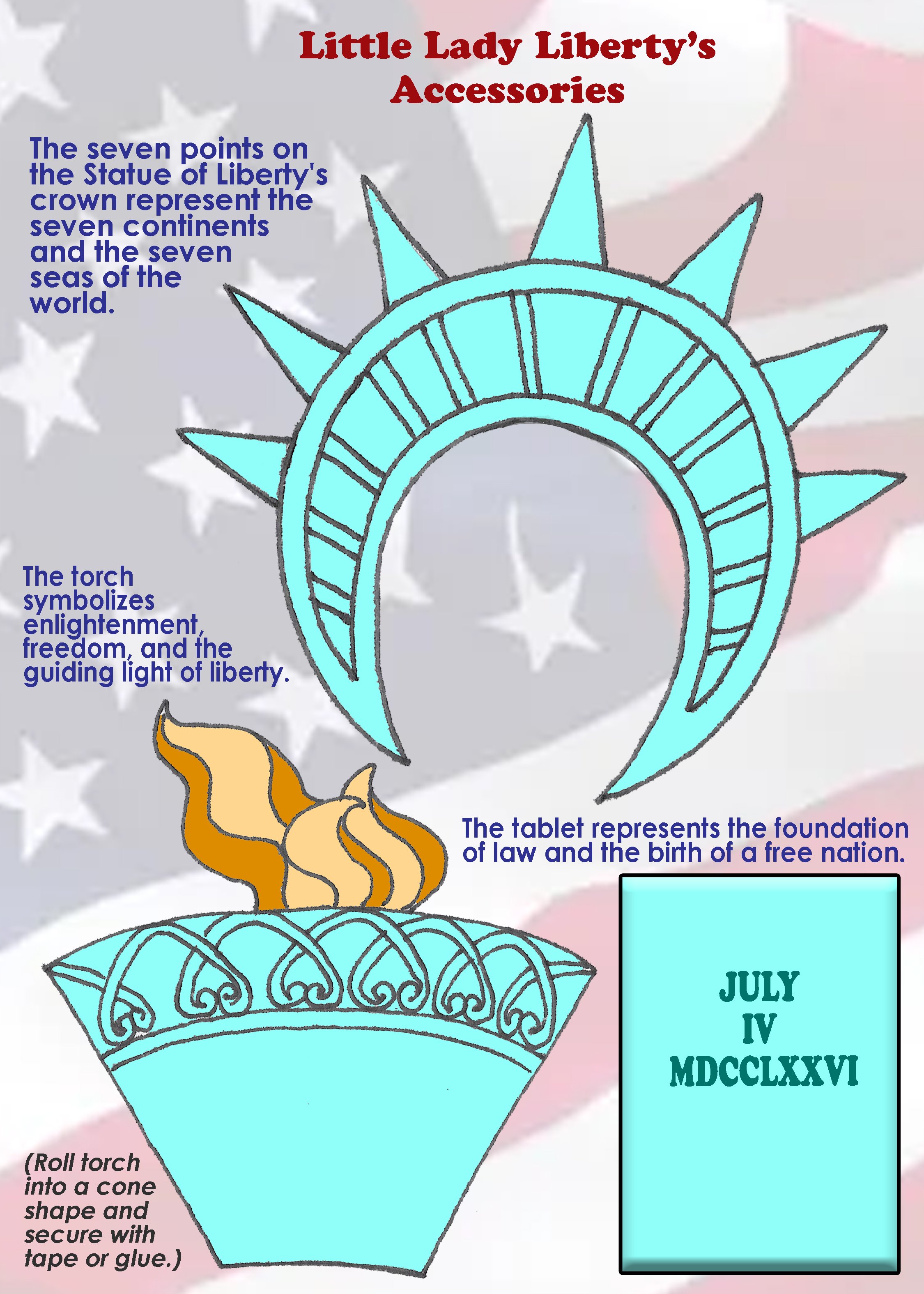 Little Lady Liberty Craft Card