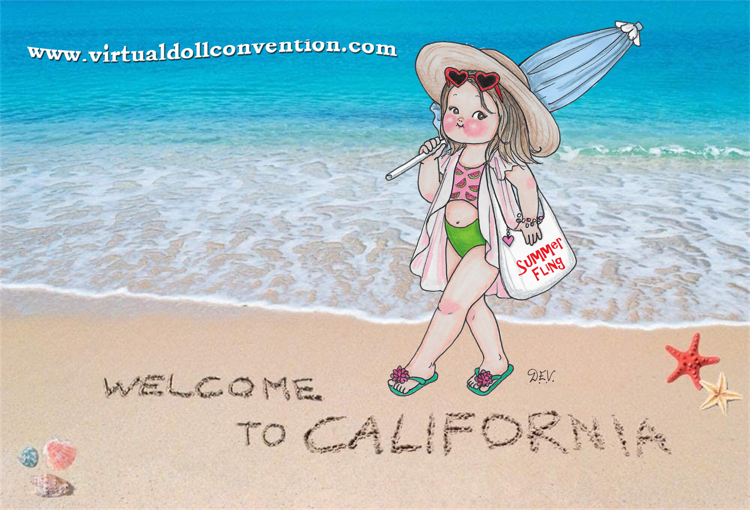Rachel Dingle at the Beach in   California.jpg