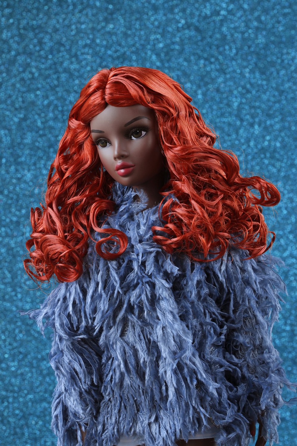7-8inch Braided Doll Wig (red mohair) – Forever Virginia