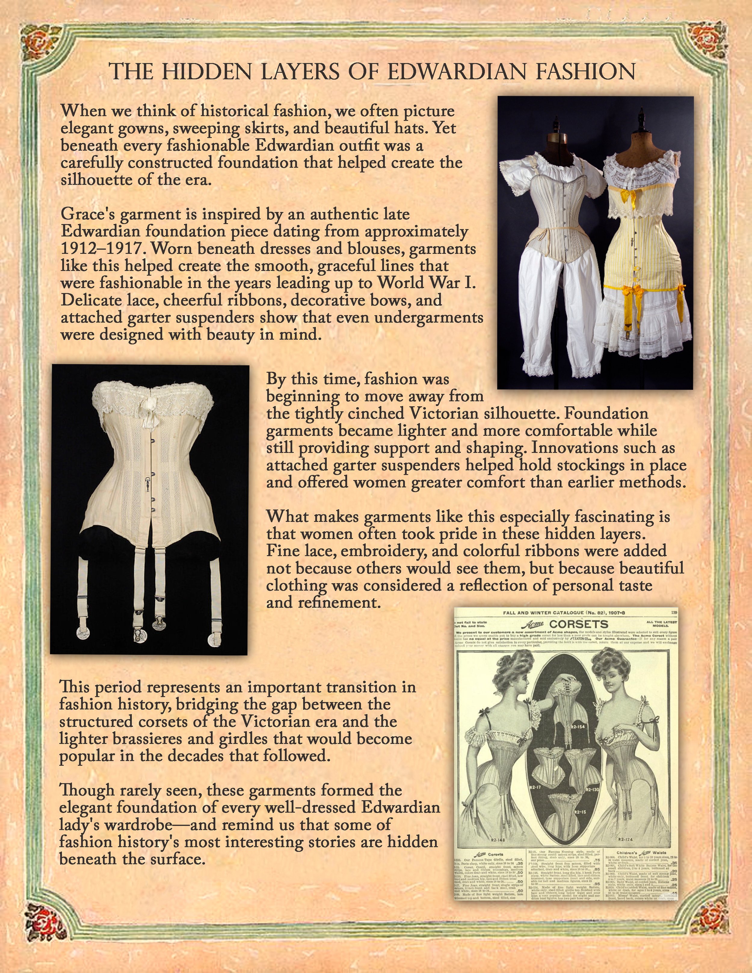 Hidden Layers of Edwardian Fashion Guide Pages