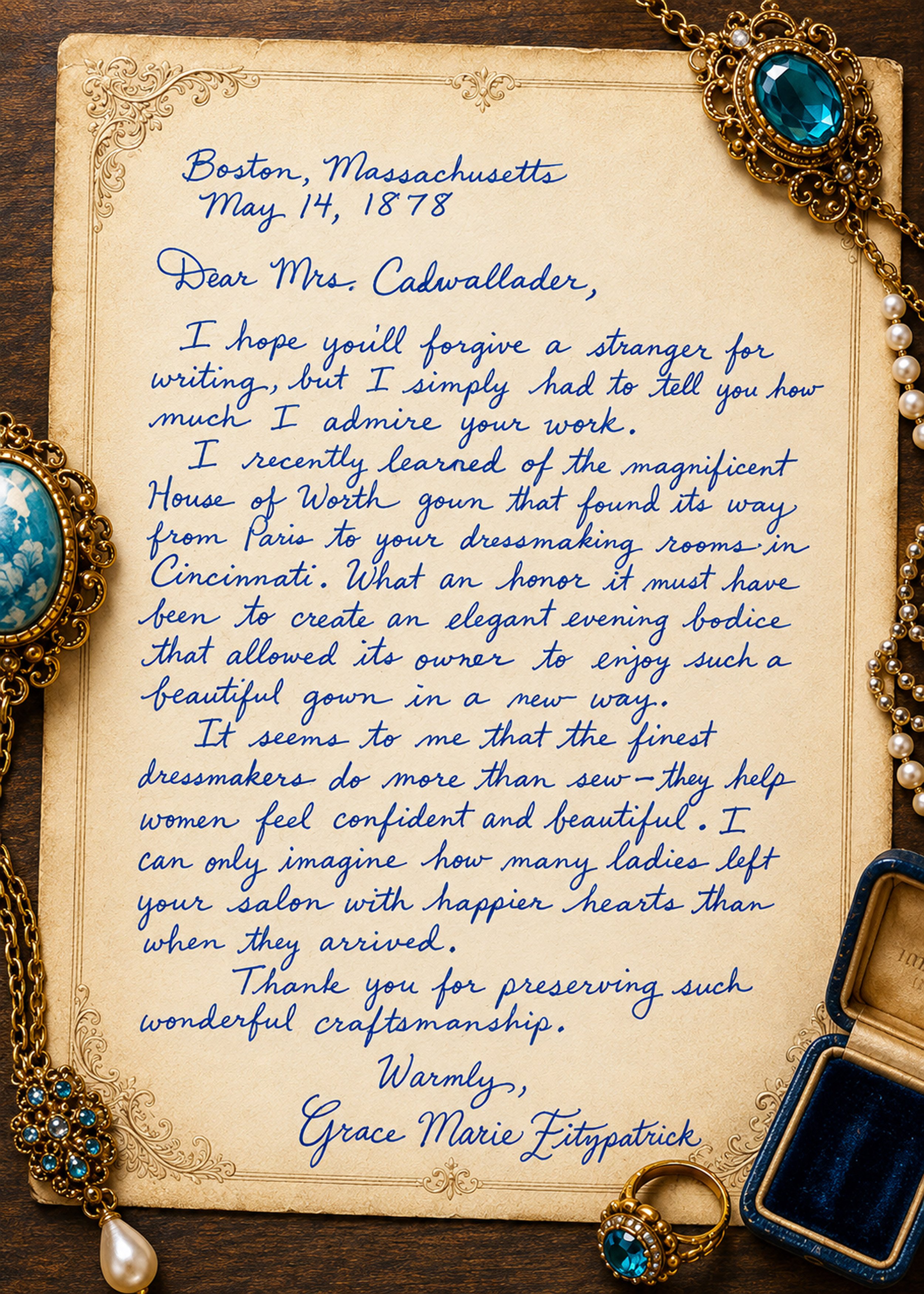 Letter from Grace to Mrs Cadwallader.jpg