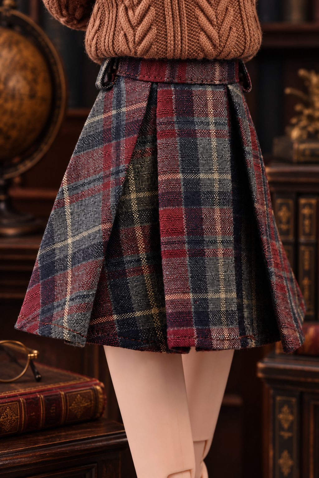 The Literary Society – Pleated Plaid Skirt