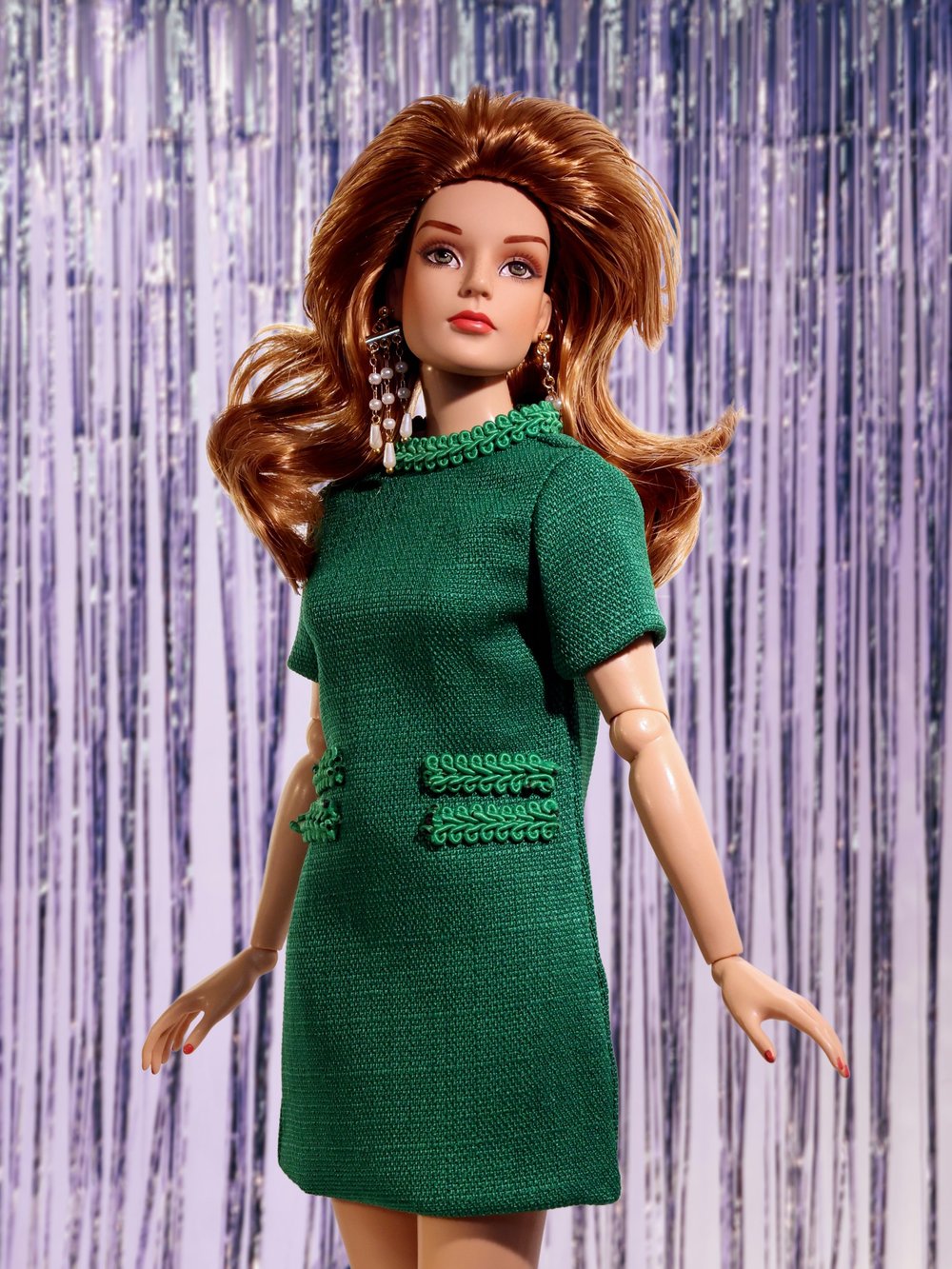 Gogo Green Glam Dress (Fits Ello, too!)  VDC