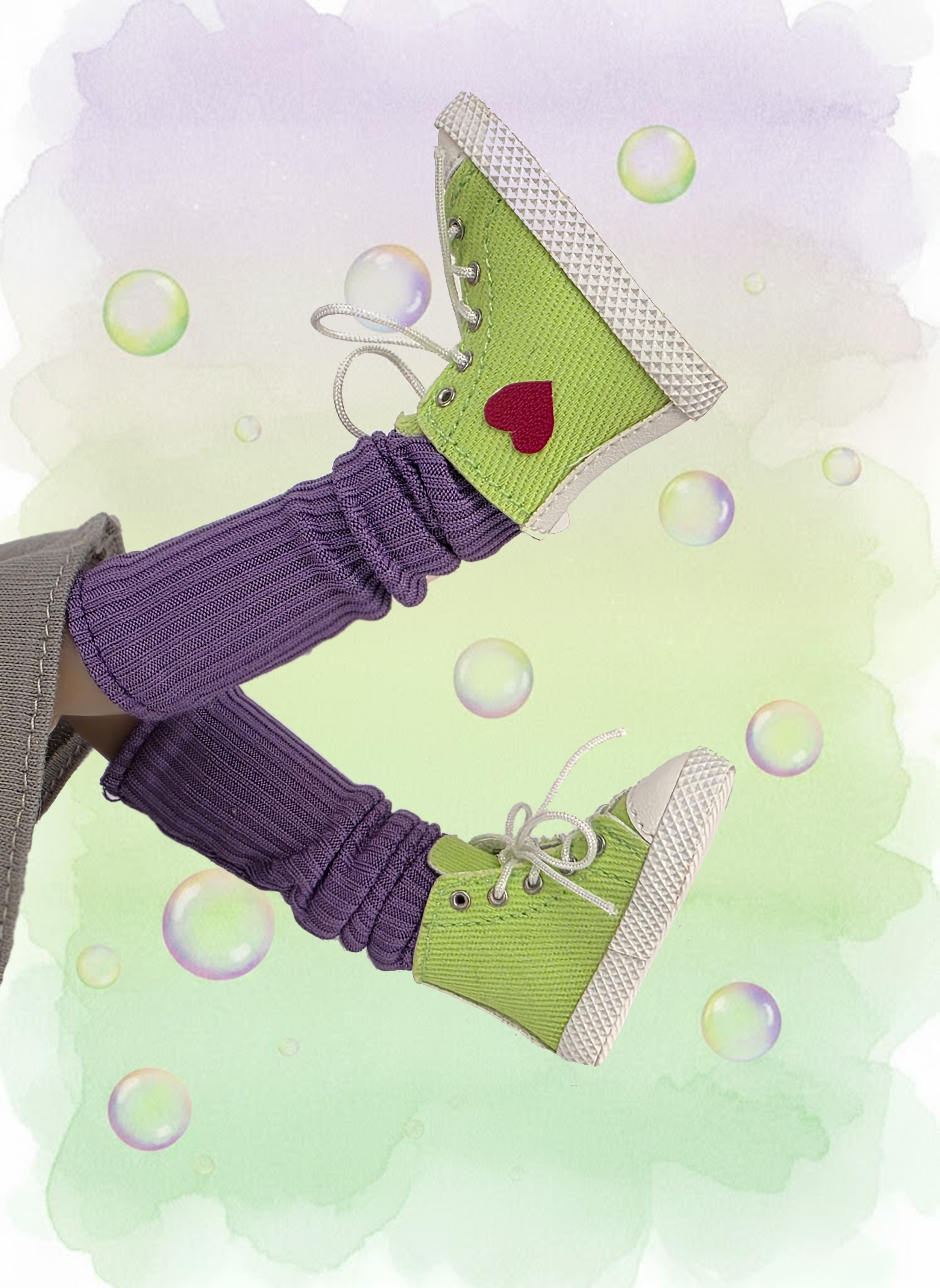 Not So Scary Monster Neon High-Tops