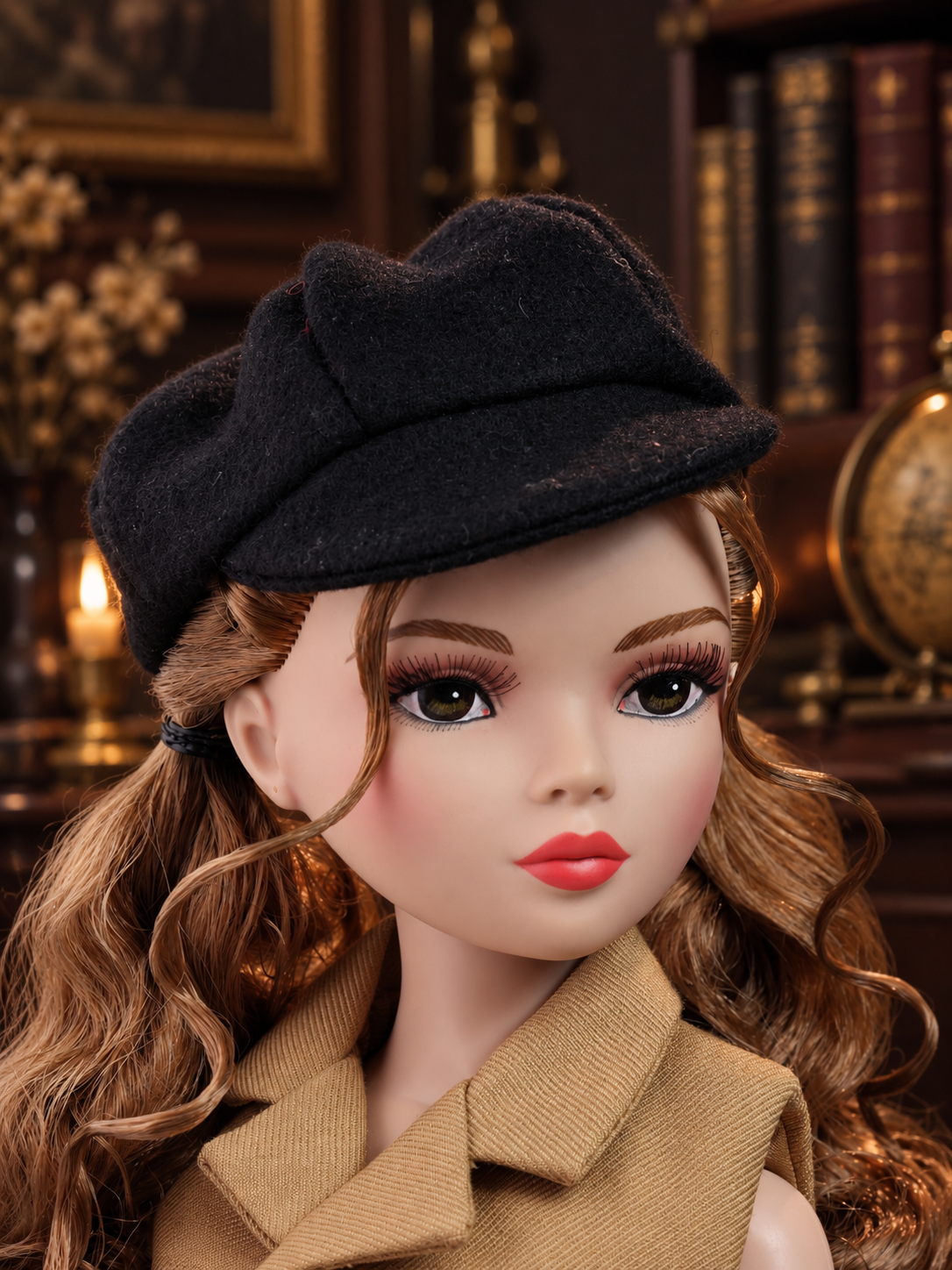 Black Newsboy Cap.png