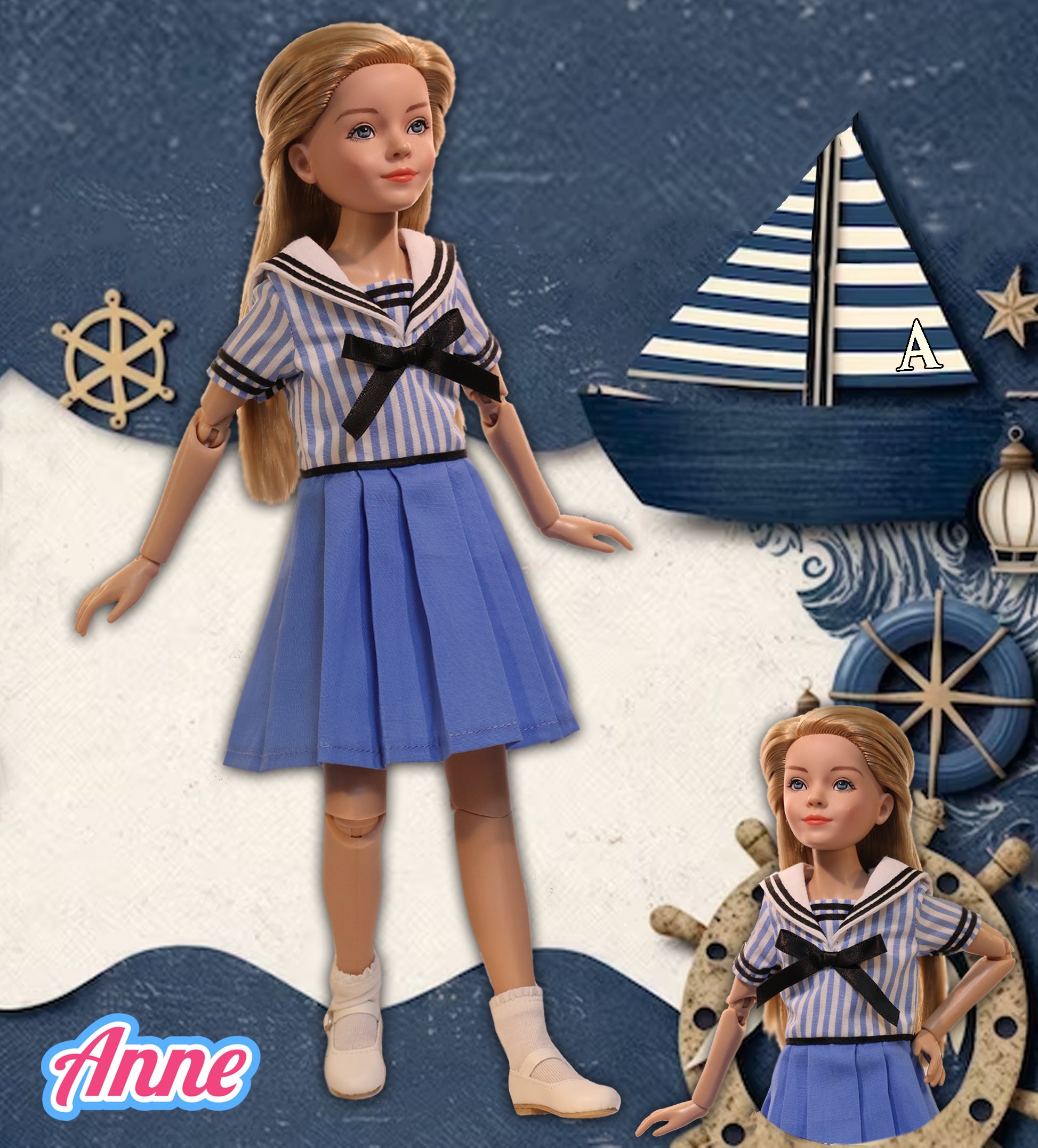 "Sail Away, Anne!" Sailor Dress