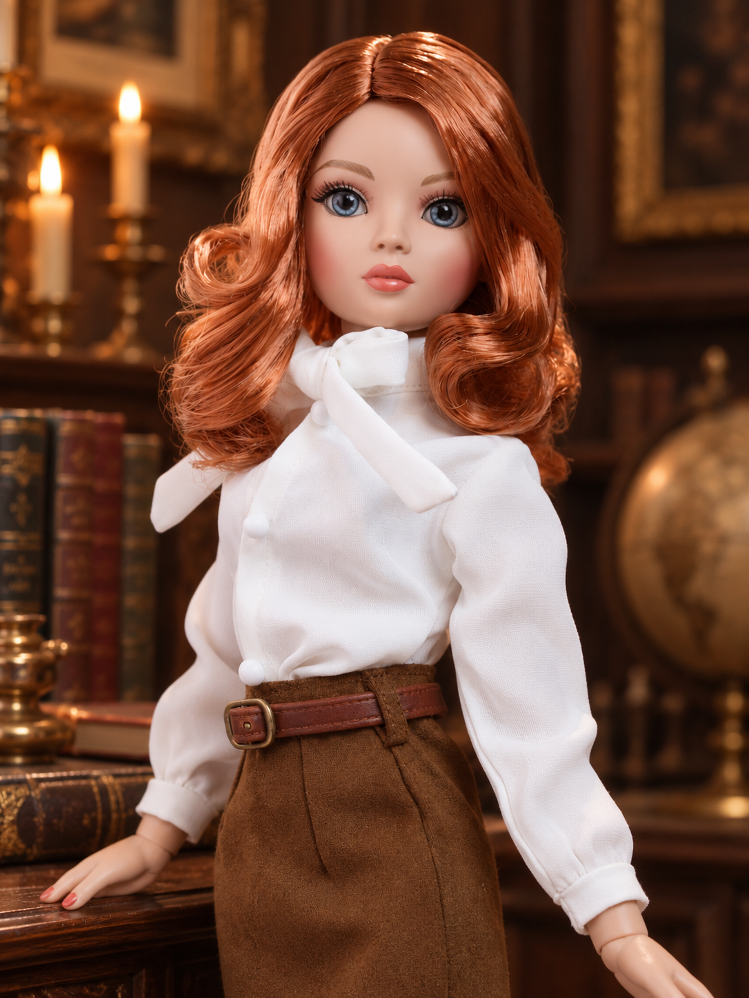 Letters by Candlelight – White Bow Blouse