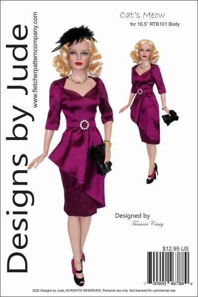 Designs by Jude Stargazer Sewing Pattern for Silkstone Barbie Dolls