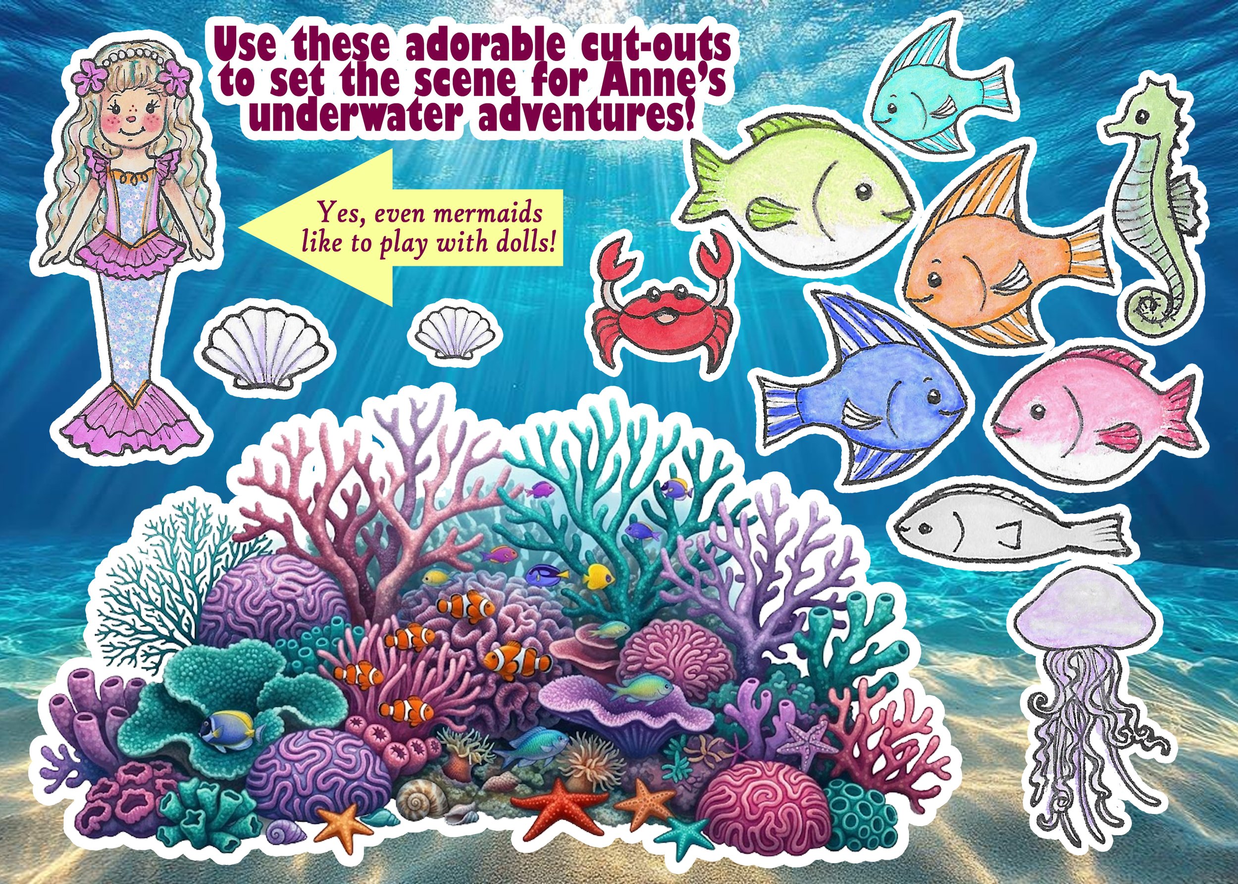 Anne's Underwater Adventure Scene Set