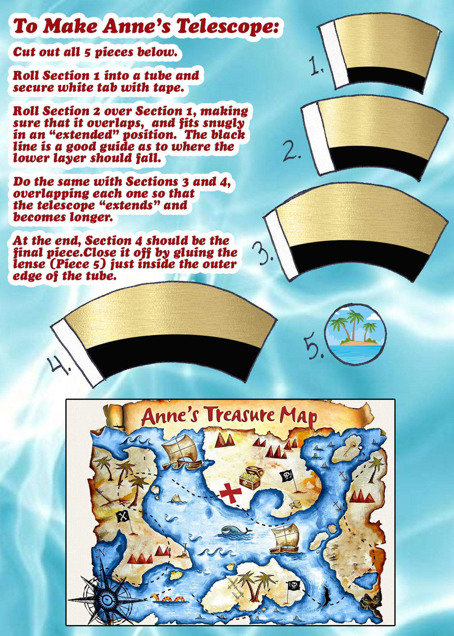 Anne’s Pirate Telescope Craft – Free Digital Download
