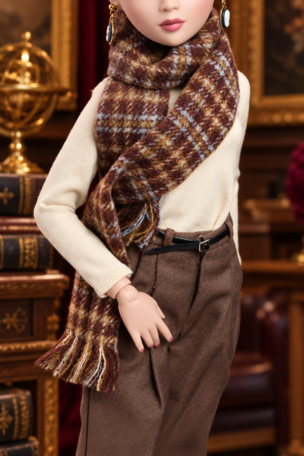 Between the Lines – Autumn Plaid Scarf