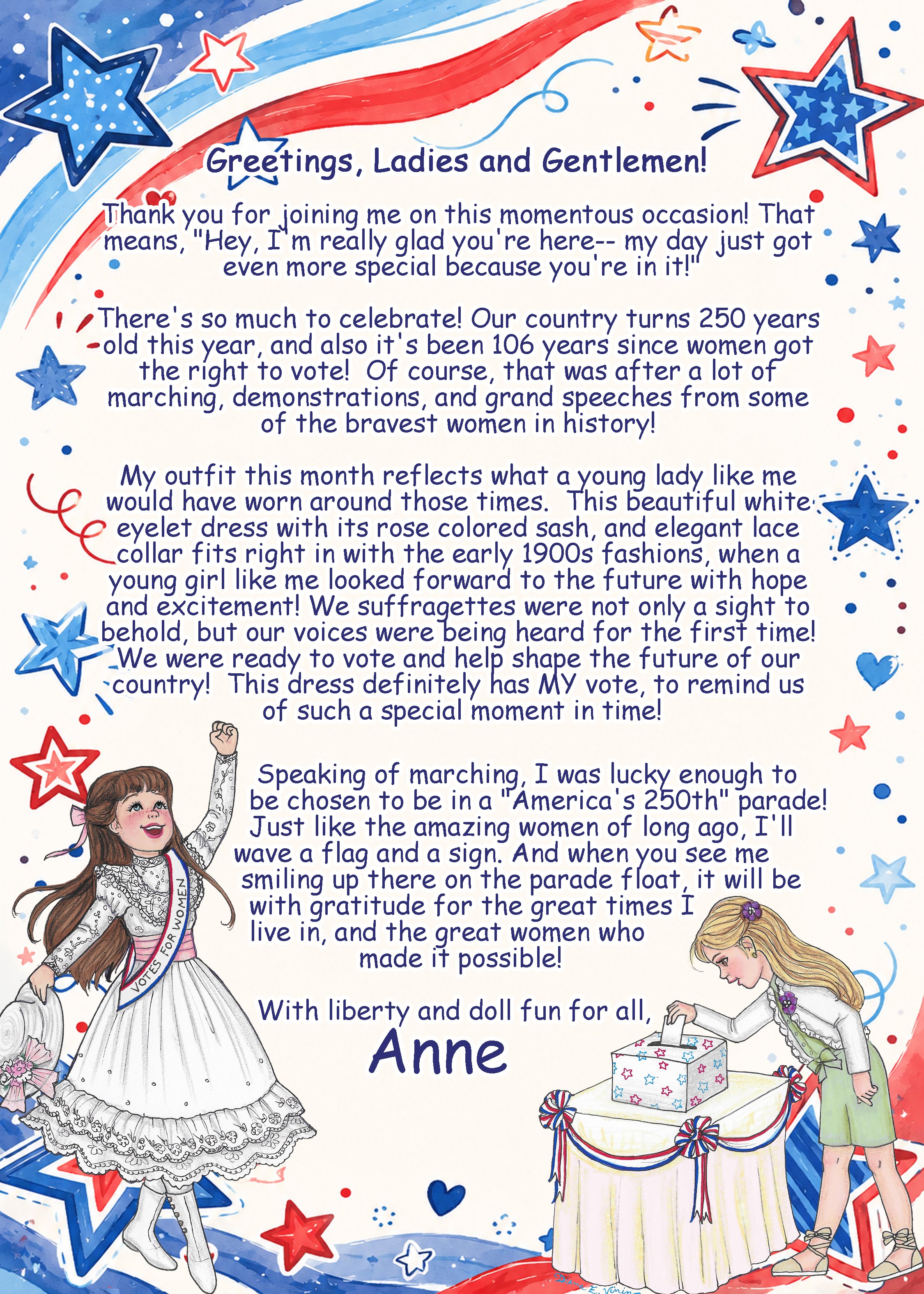 Anne's Suffragette Story